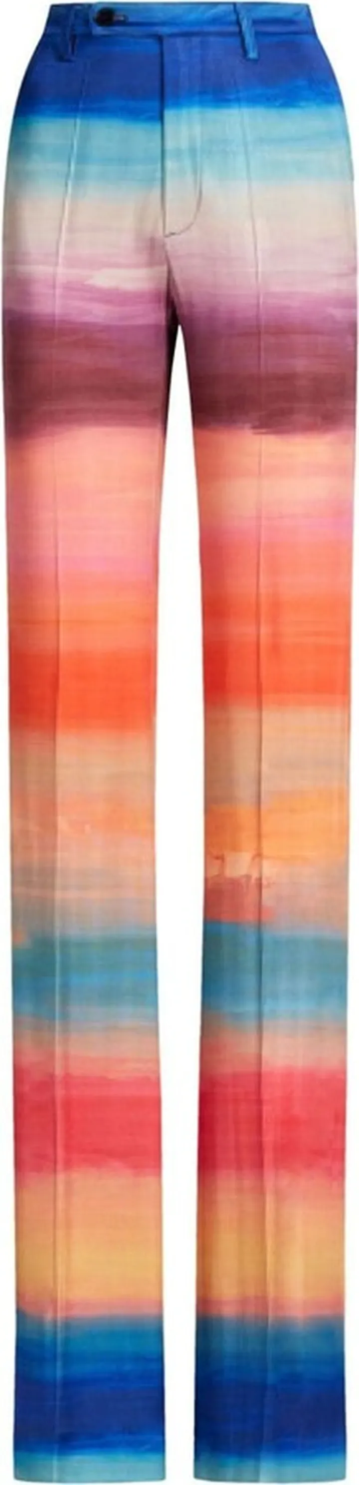 High-Waisted Straight-Leg Trousers