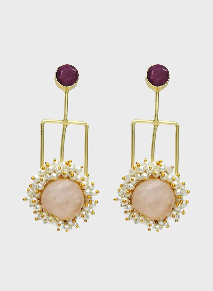 Hera Embellished Drop Earrings