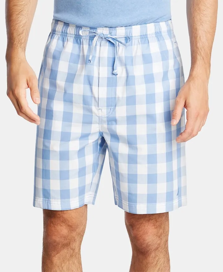 Nautica Men's Cotton Plaid Pajama Shorts