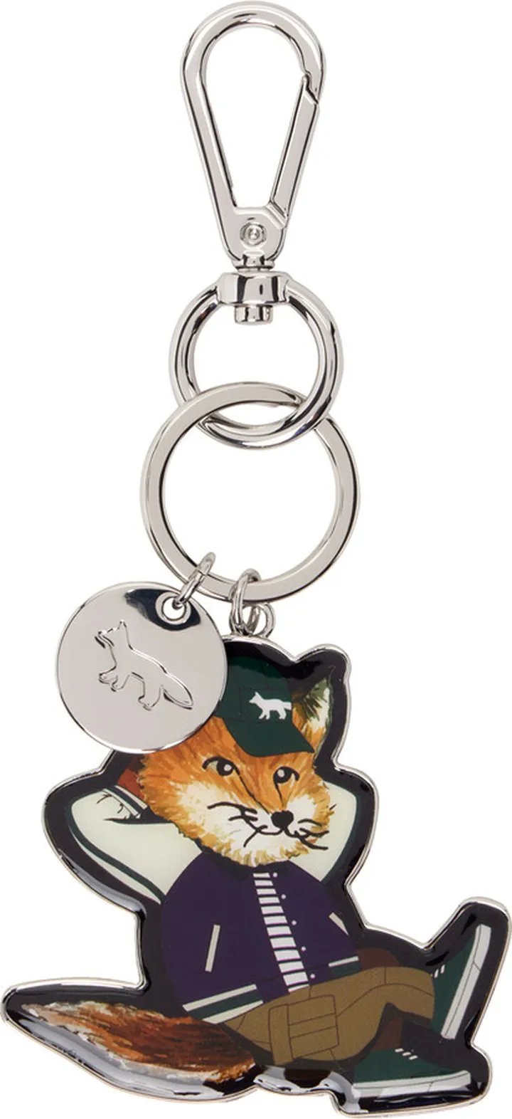 Maison Kitsuné Silver Dressed Fox Keychain
