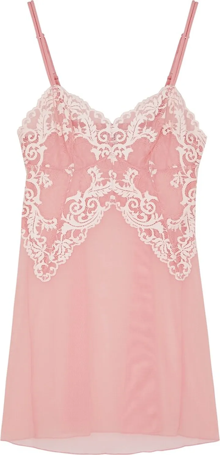 Wacoal Instant Icon Embroidered Tulle Chemise