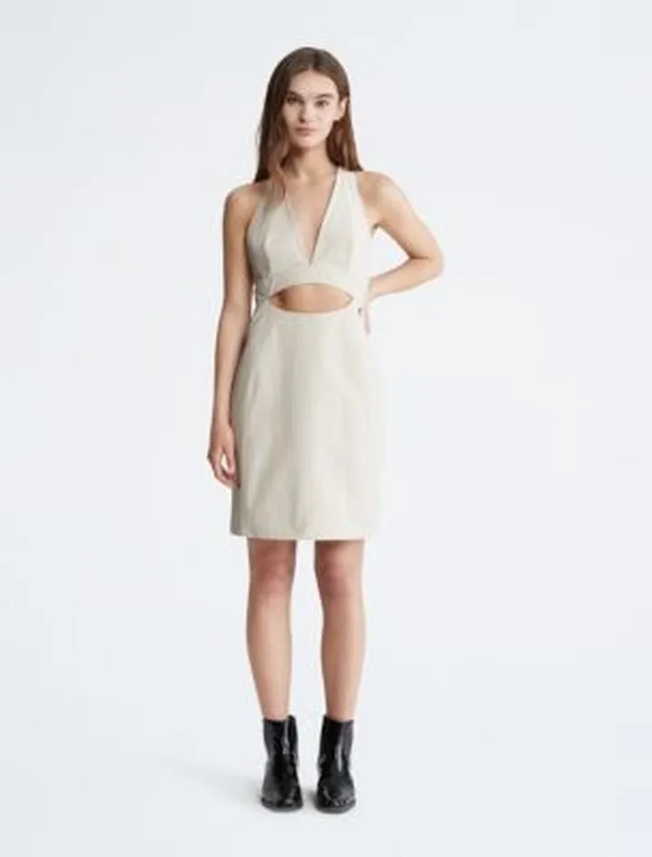 Utility Open Back Strap Mini Dress