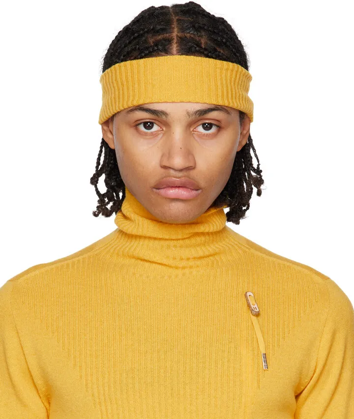 Boris Bidjan Saberi Yellow Seamless Headband