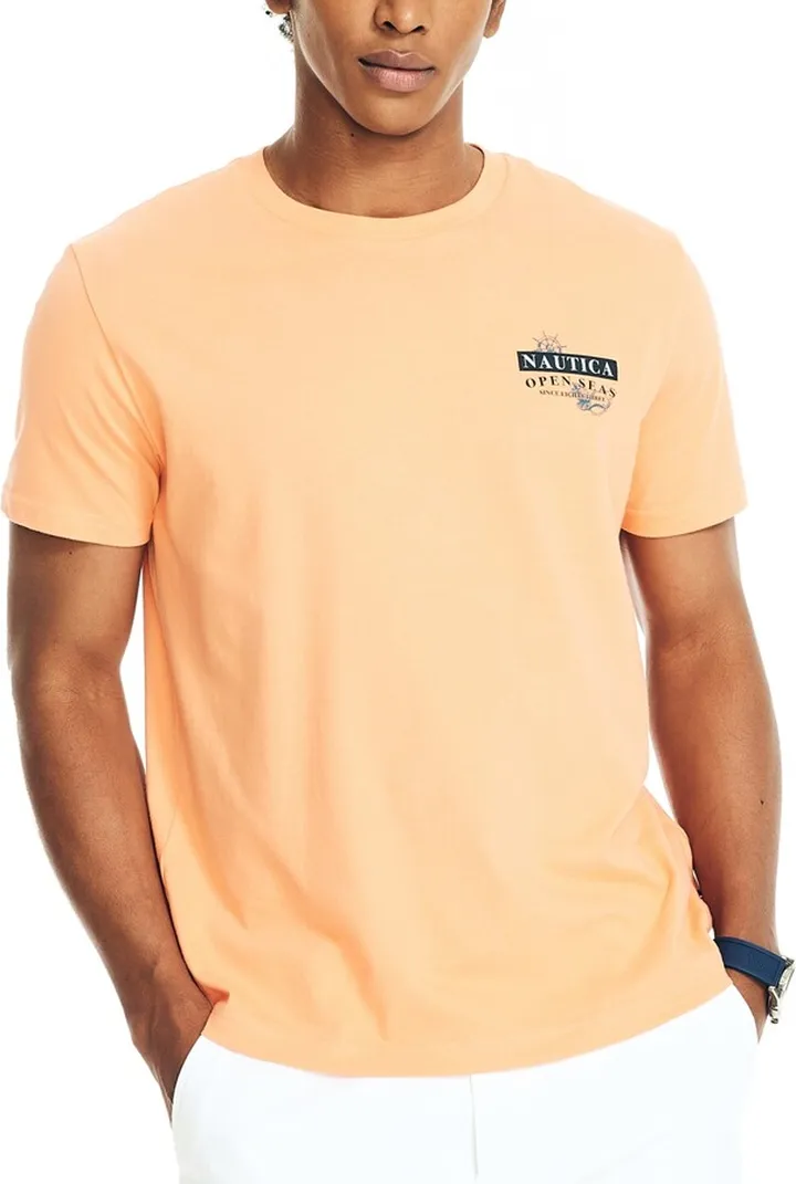 Nautica Men's Sustainably Crafted Back Graphic T-Shirts