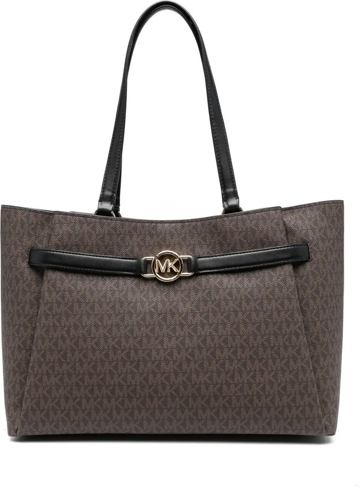 Monogram-Print Tote Bag