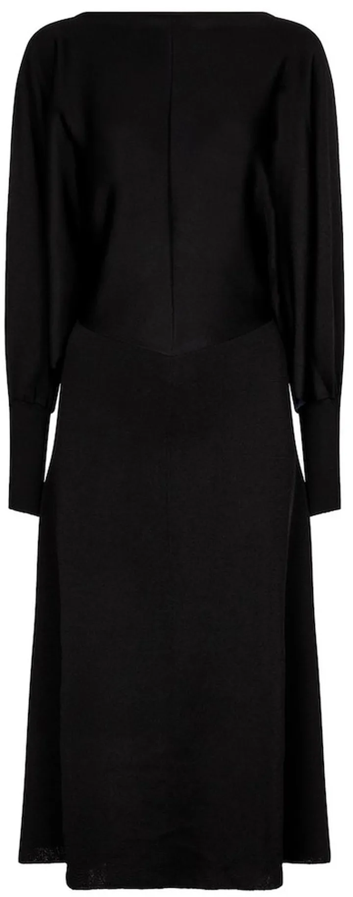 Open-back stretch-knit midi dress