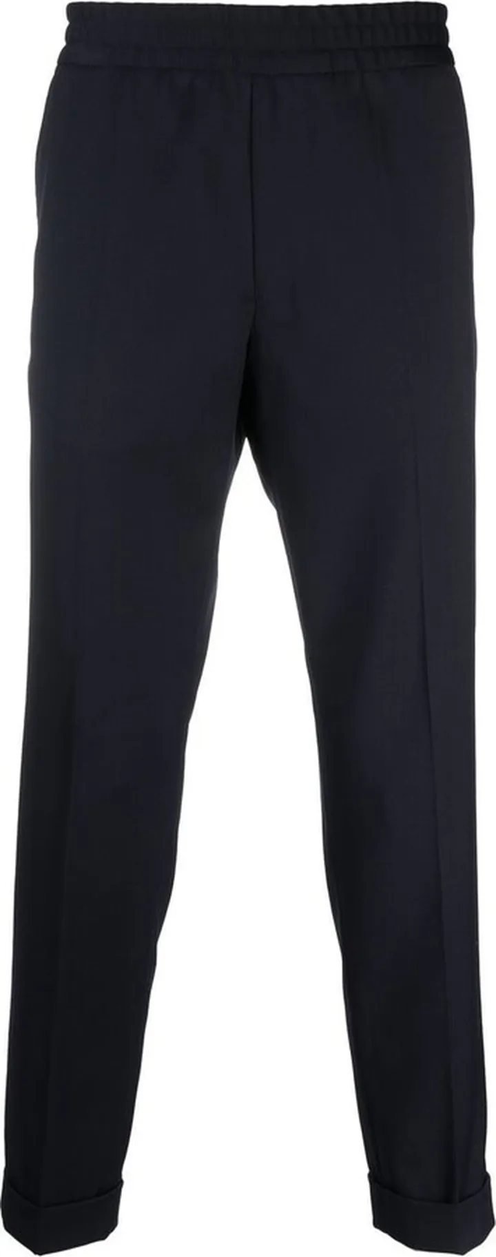 Terry cropped tapered trousers