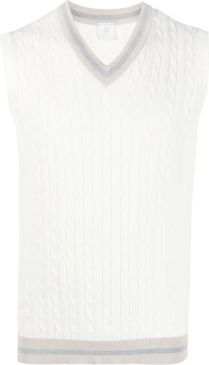 Riibbed-Knit Cotton Vest