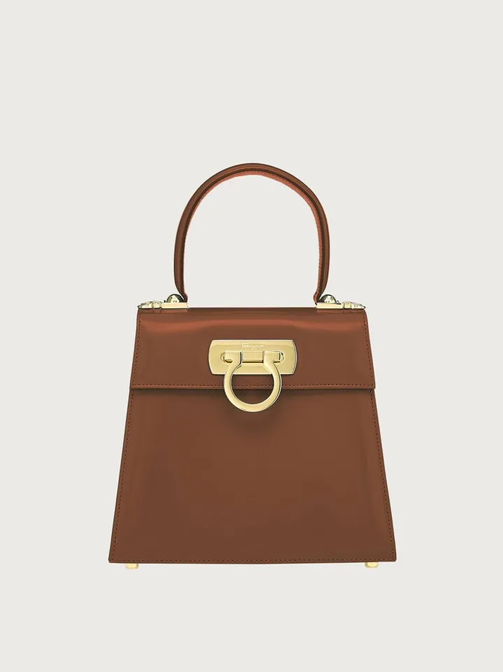 Ferragamo Women Iconic Top Handle (S) Brown