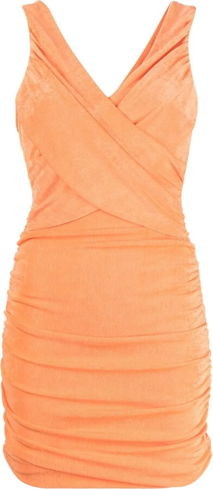 Ruched-Detail Fitted Mini Dress