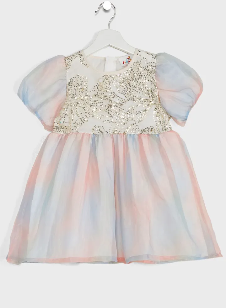 Girls Sequined Evening Wear Dress