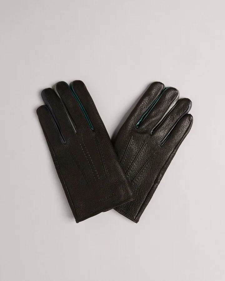 Leather Gloves in Black