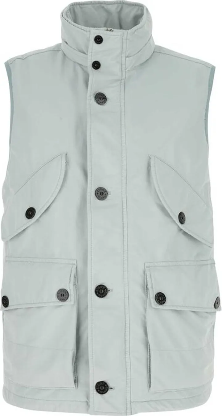 Stone Island Logo Patch Funnel-Neck Gilet