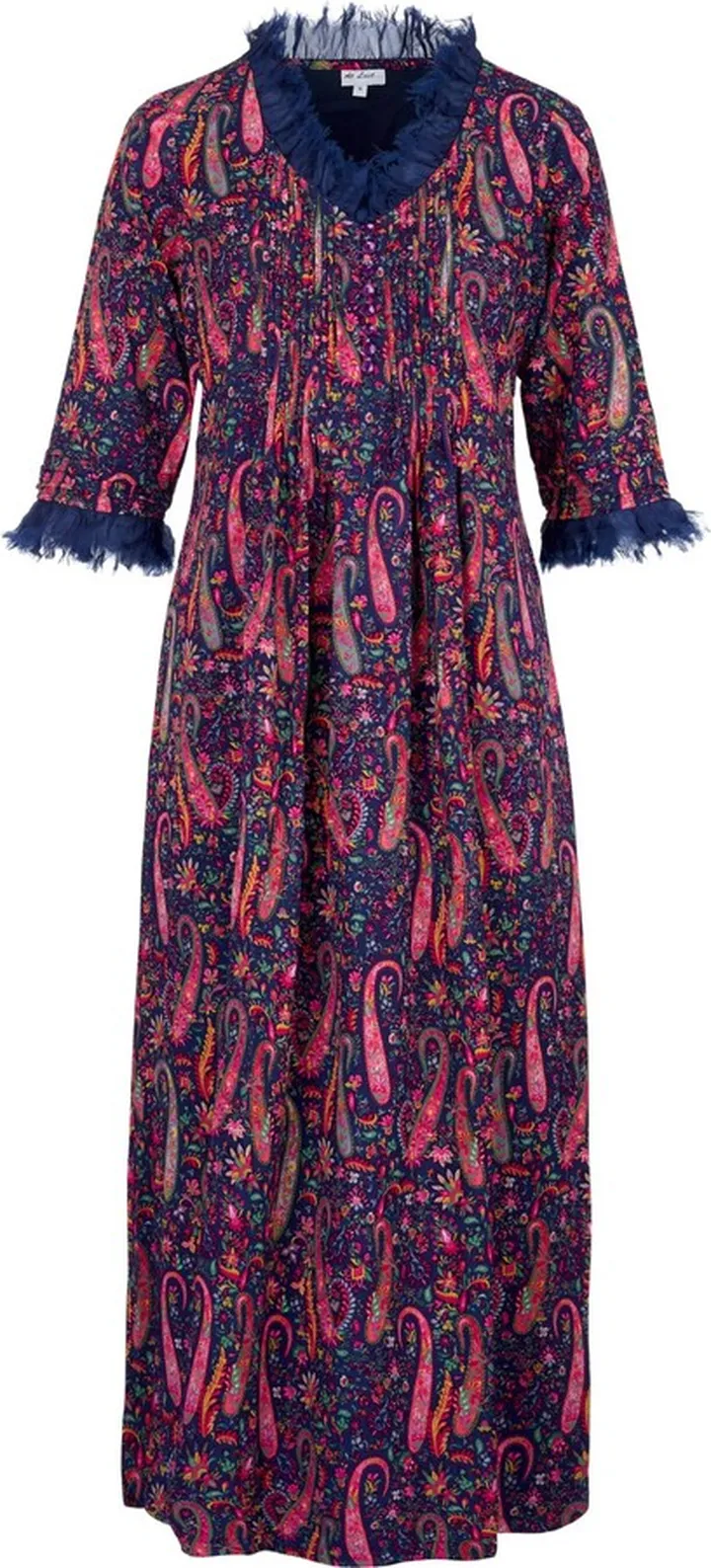 At Last... - Lola Dress In Navy Paisley