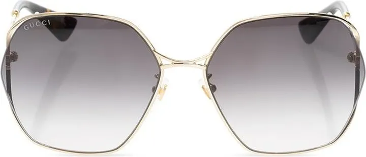 Gucci Eyewear Double Bridge Oversized Frame Sunglasses