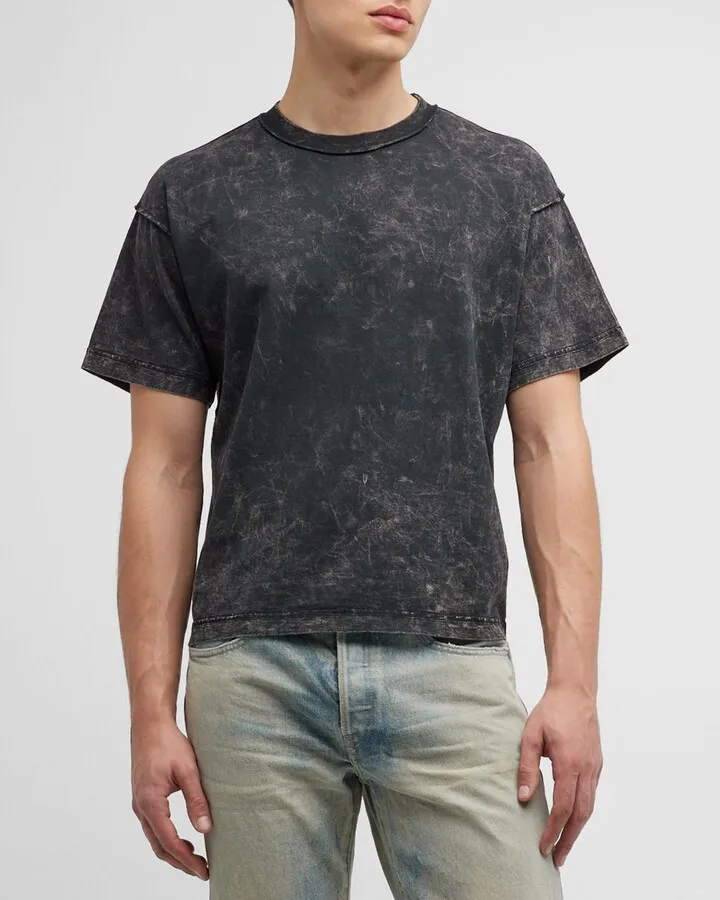 Men's Mineral Wash Cropped Tee