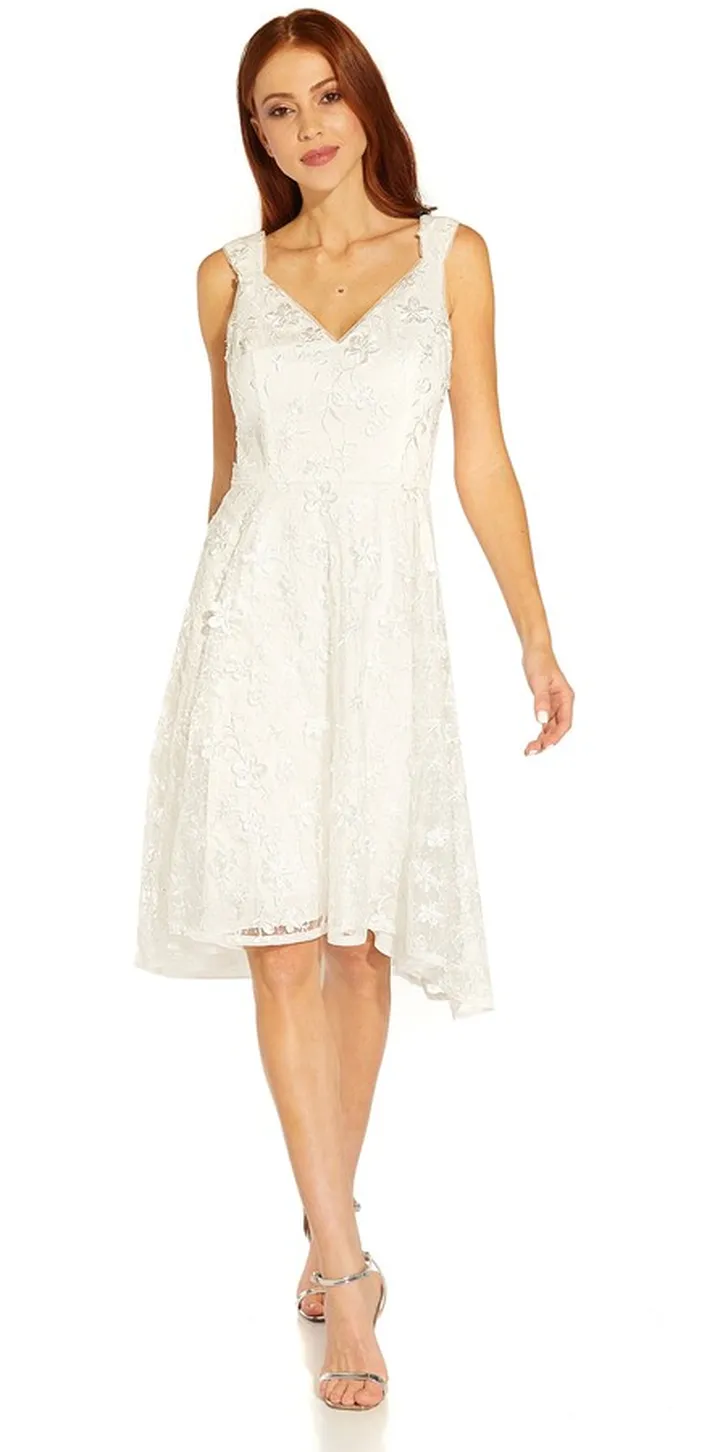 Ivory Lace Cocktail Dress