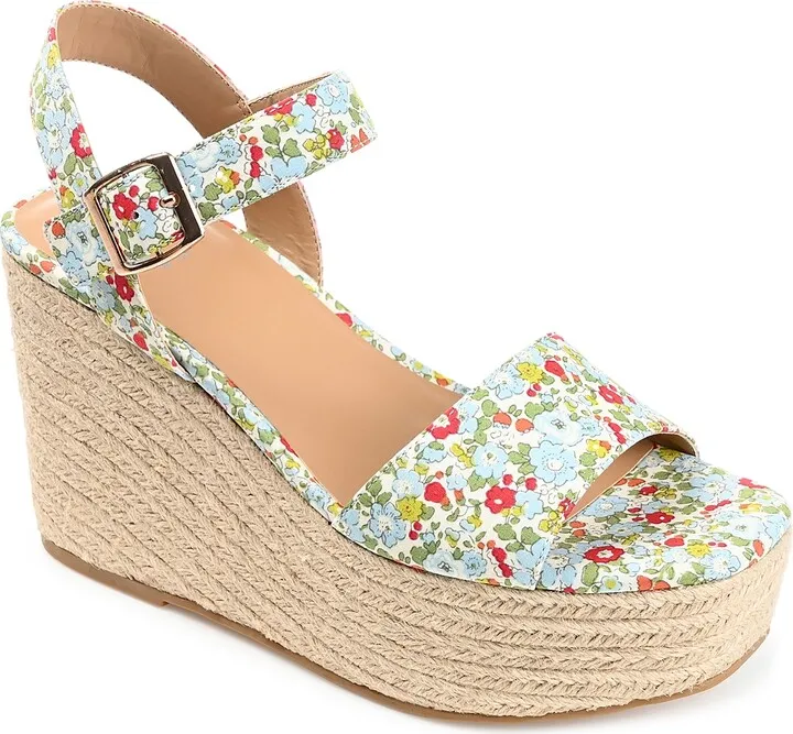 Journee Collection Pearrl Espadrille Wedge Sandal