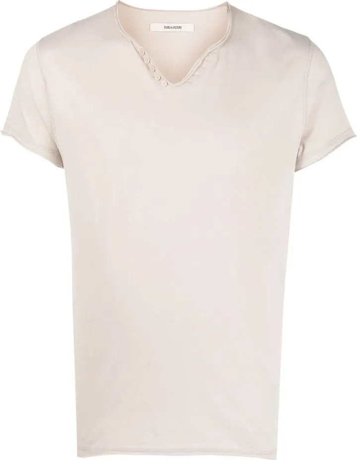 v-neck cotton T-shirt