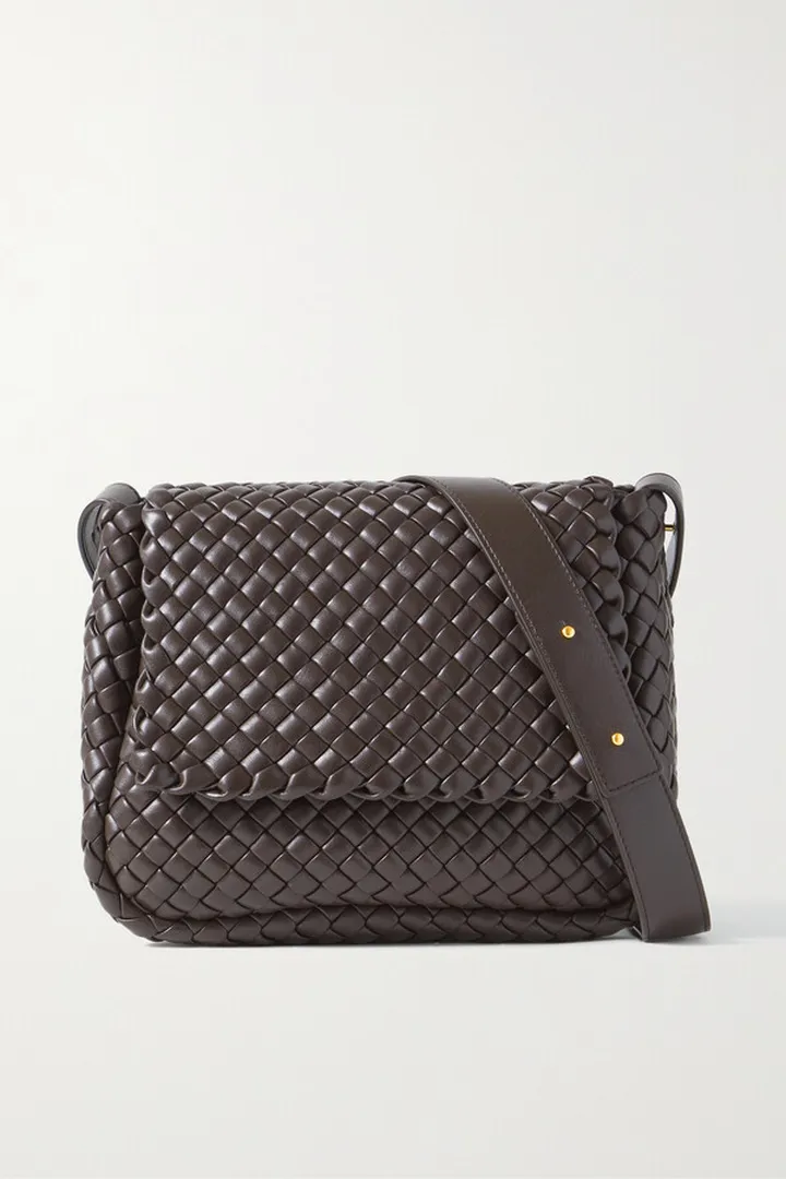 Bottega Veneta - Padded Intrecciato Leather Shoulder Bag - Brown
