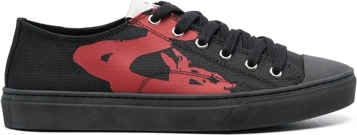 Side-Print Low-Top Sneakers