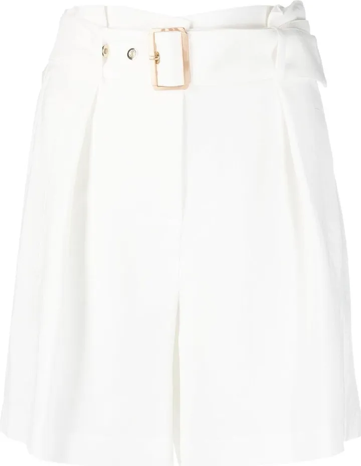 Belted Wide-Leg Shorts