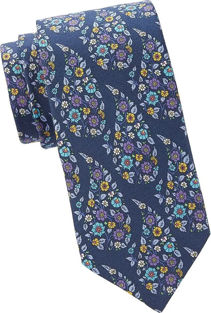 Floral Silk Tie