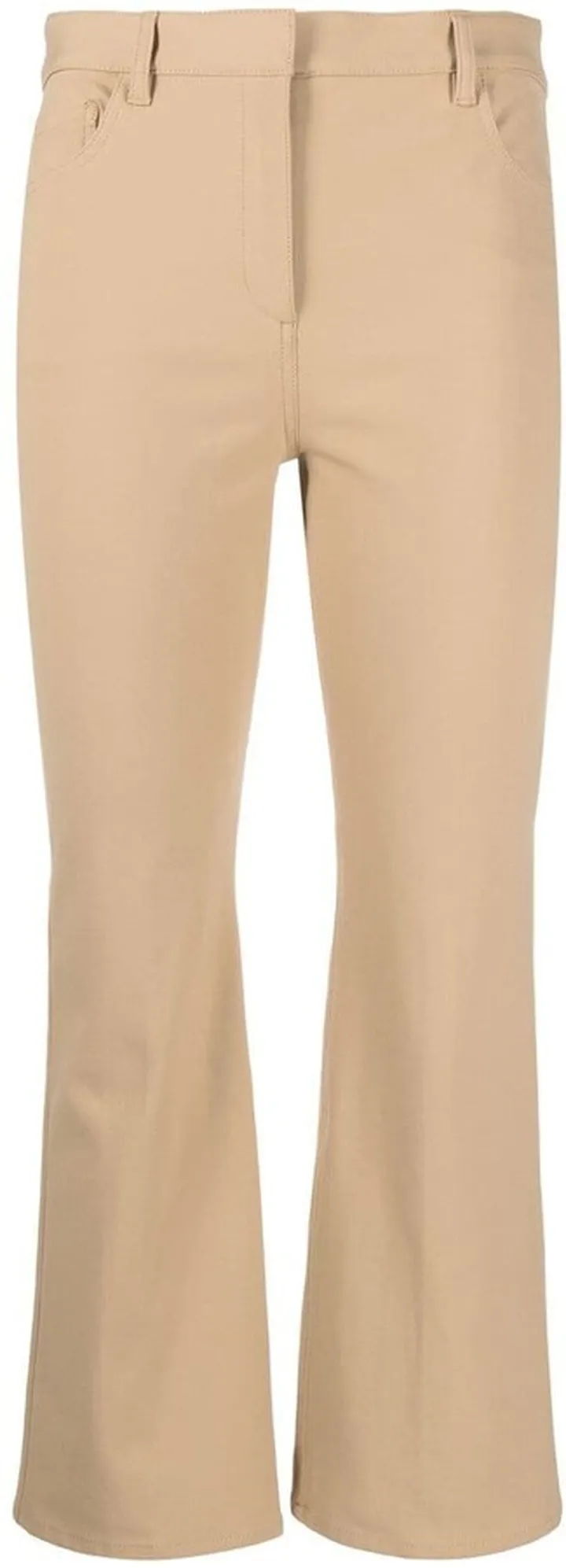 Mid-Rise Cropped Trousers