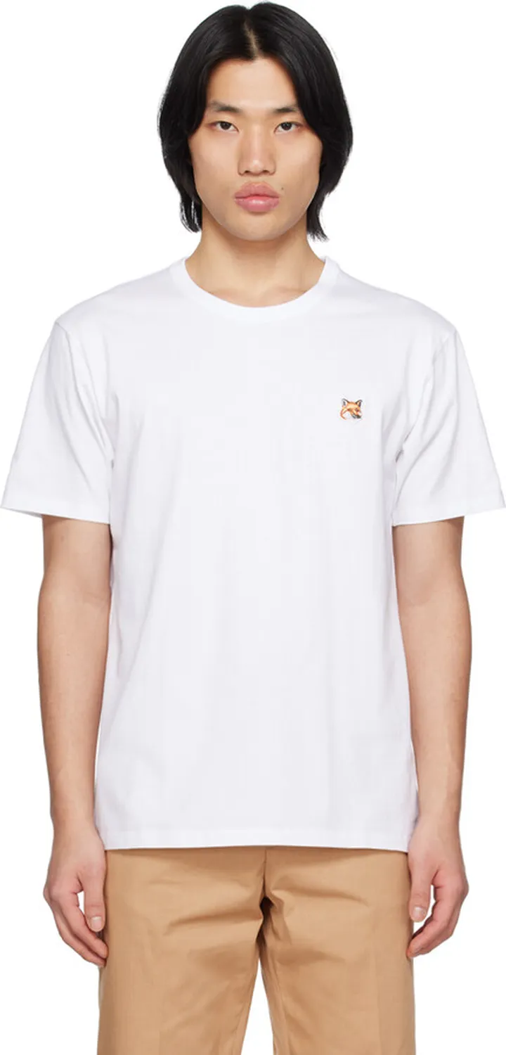 Maison Kitsuné White Fox Head T-Shirt