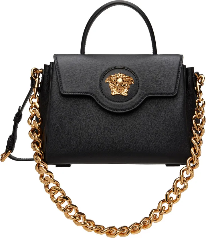 Versace Black 'La Medusa' Bag