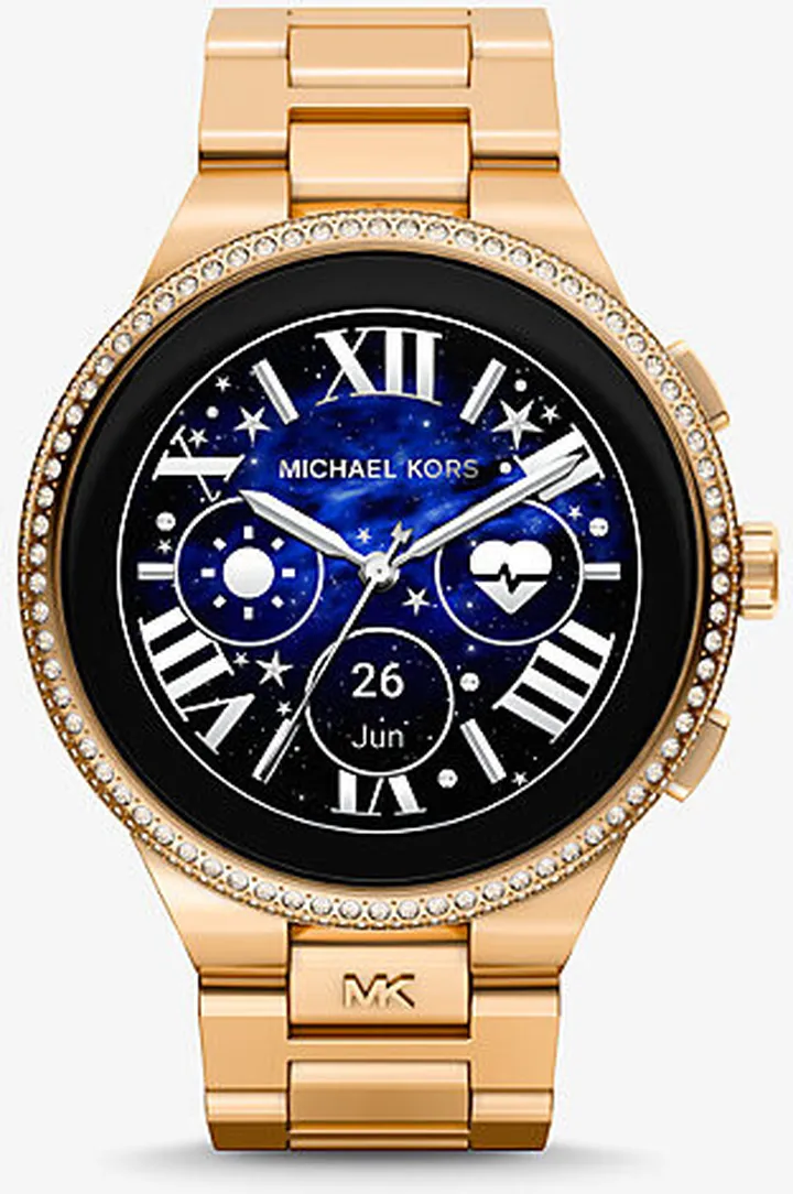 Gen 6 Camille Pavé Gold-Tone Smartwatch