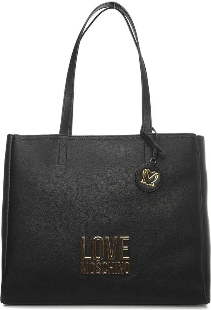 Love Moschino Logo Lettering Zipped Tote Bag