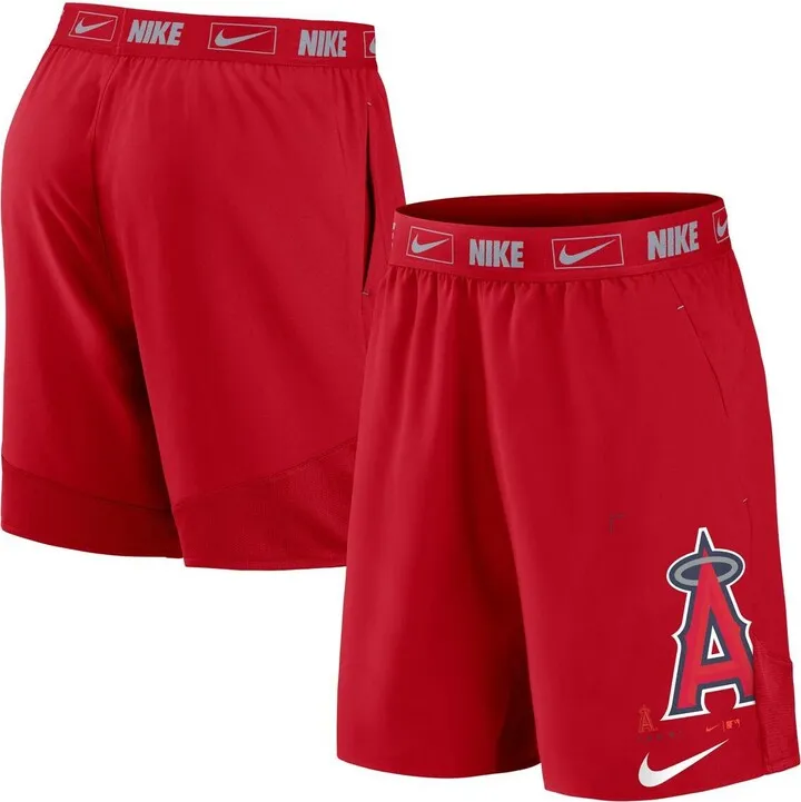 Men's Nike Red Los Angeles Angels Bold Express Performance Shorts