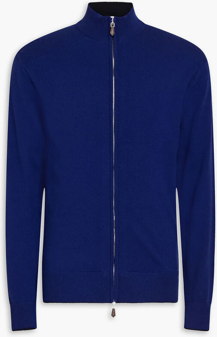 The Knightsbridge cashmere zip-up sweater