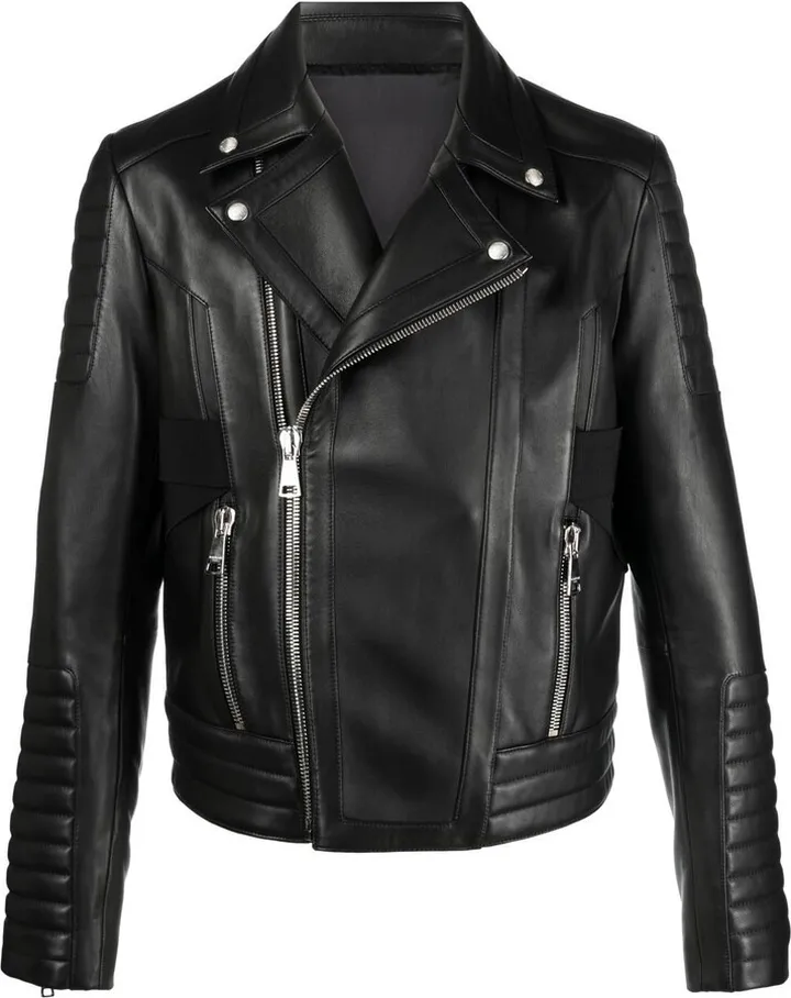 Panelled Biker Jacket