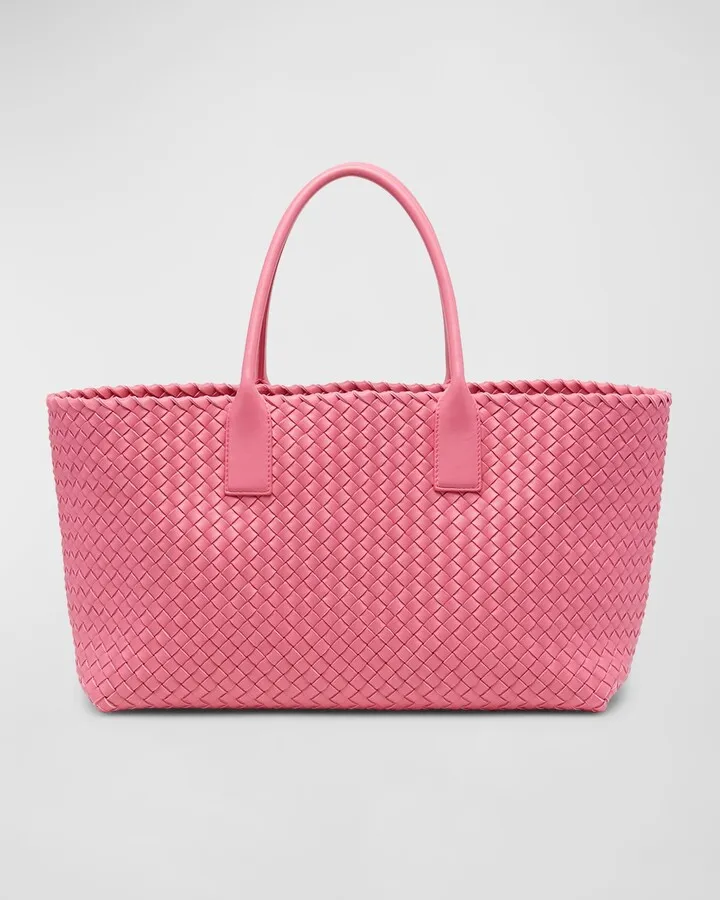Cabat Medium Intrecciato East-West Tote Bag