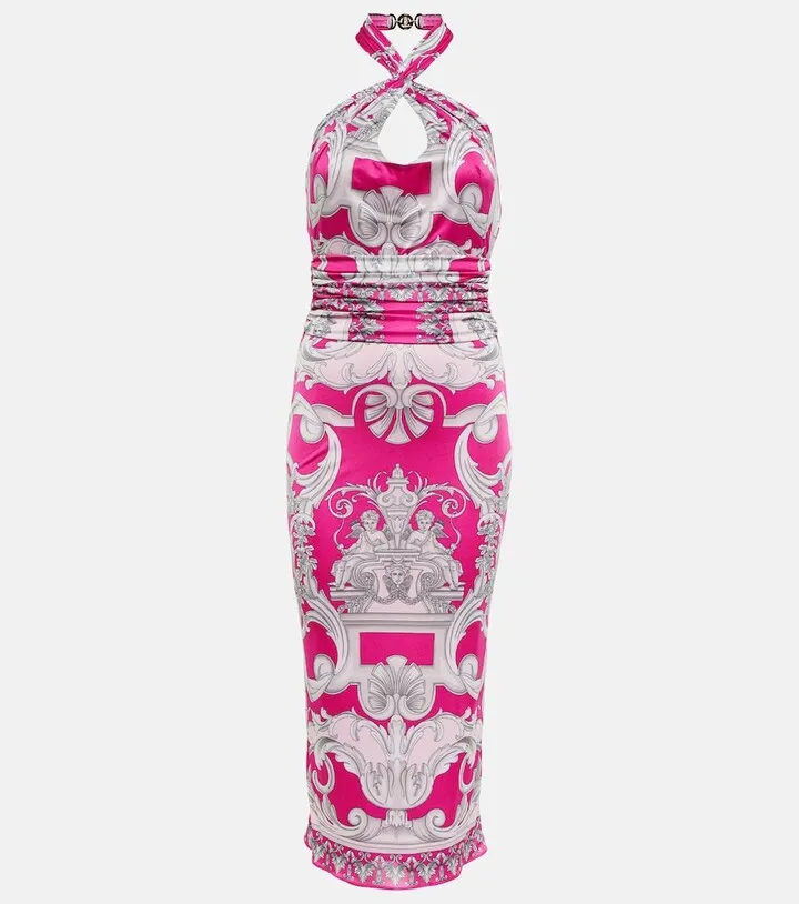 Printed midi dress