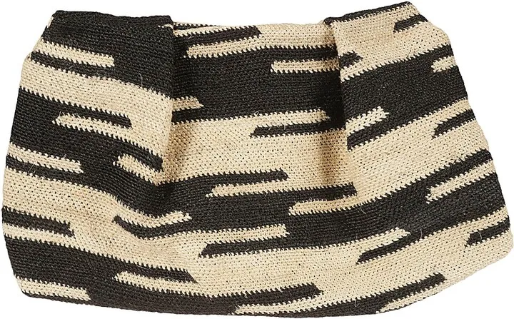 Patterned Woven Shopper Bag