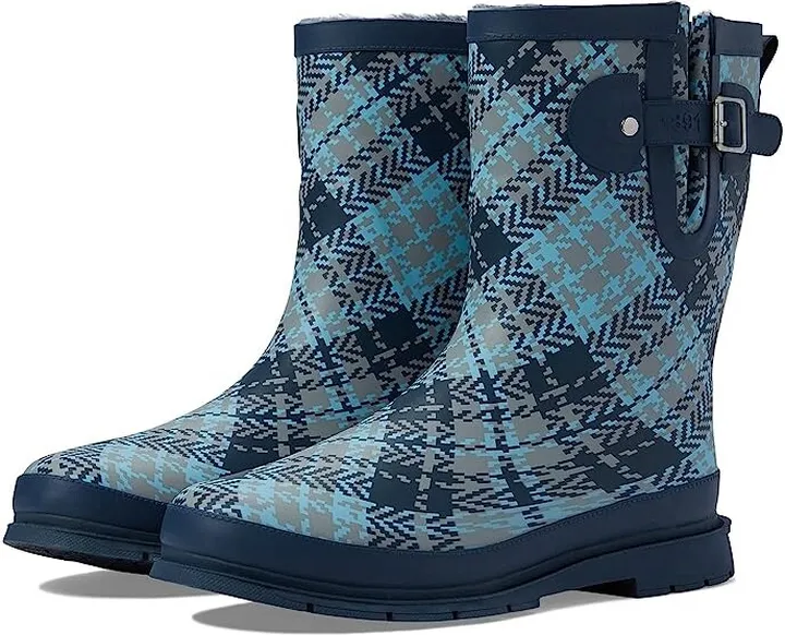 Western Chief Waterproof Mid Rain Boot (Tweed Plaid) Women's Rain Boots