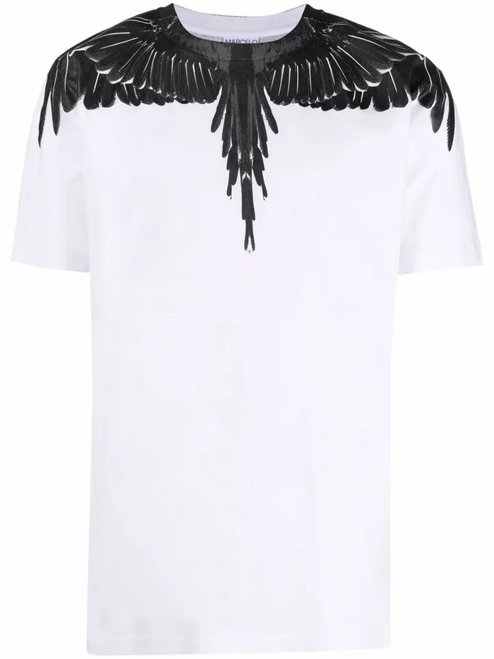 Wings-print cotton T-shirt