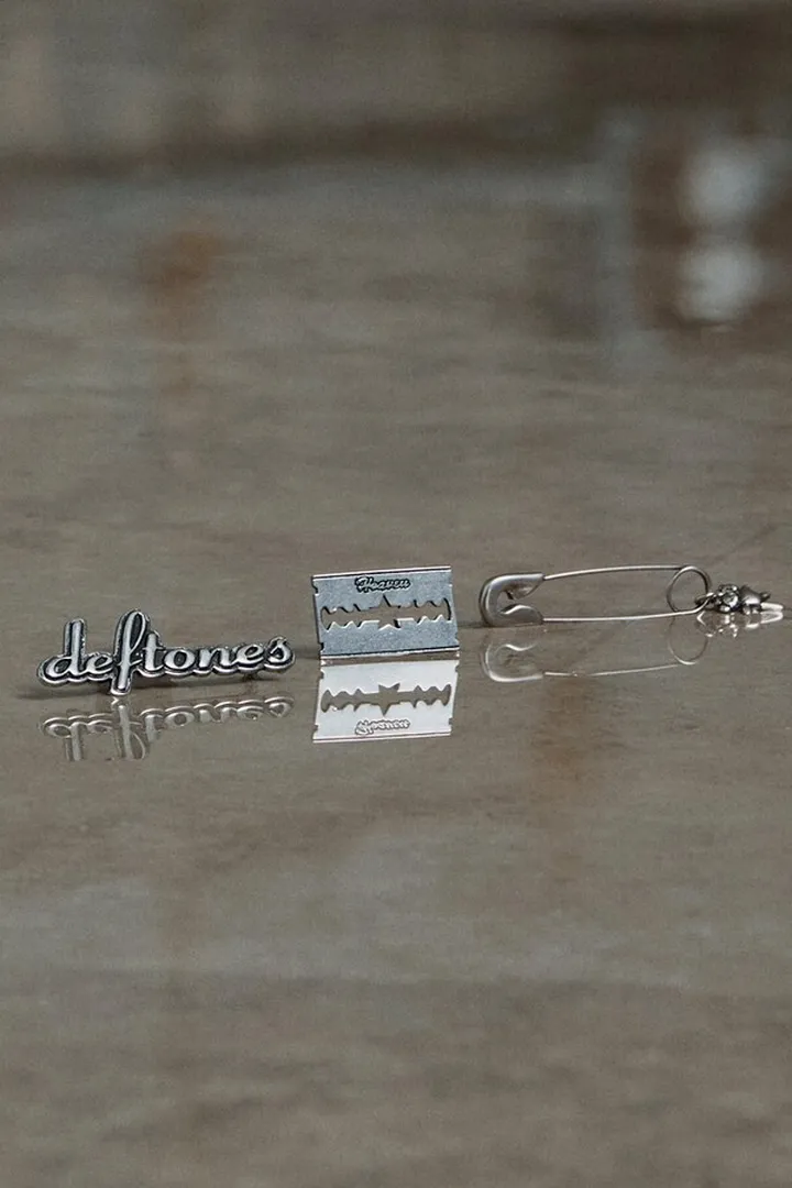 Deftones Pin Set - Aged Silver