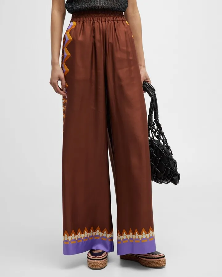 Palazzo Placee Silk Pants
