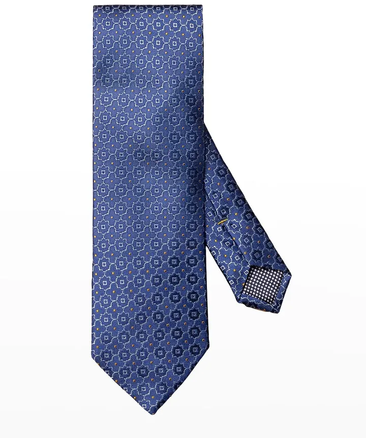 Men's Geometric Silk Tie