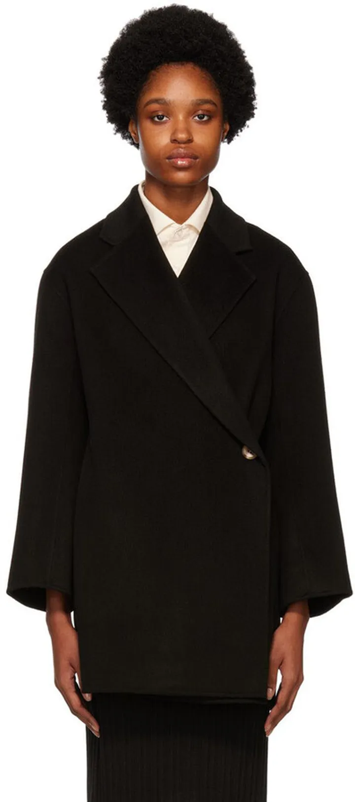 by Malene Birger Black Ayvia Double-Breasted Coat