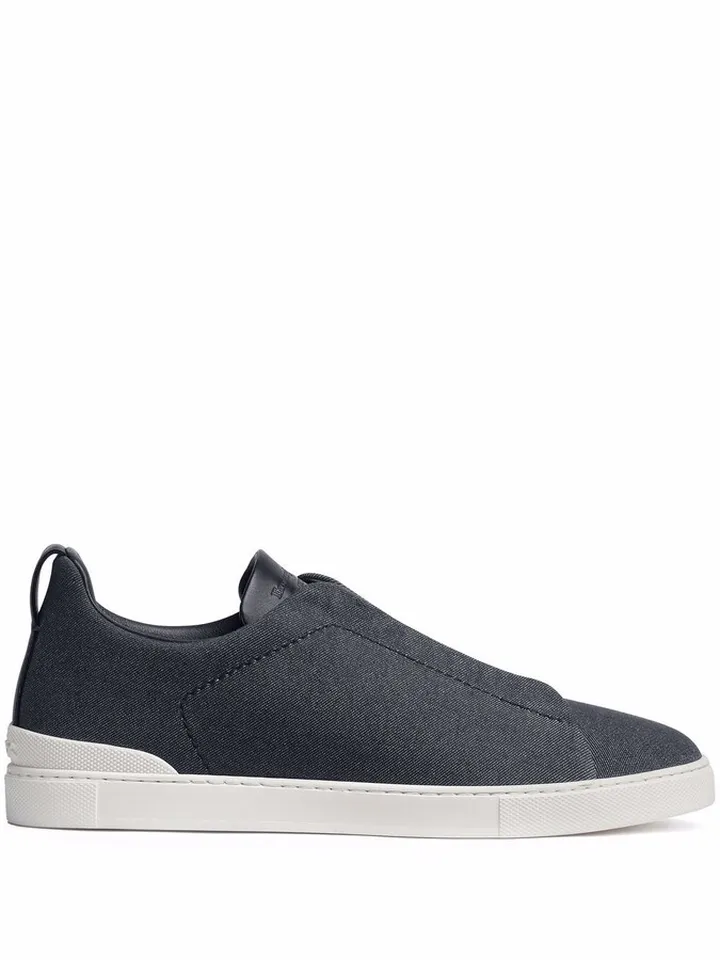 Elasticated-Front Low-Top Trainers