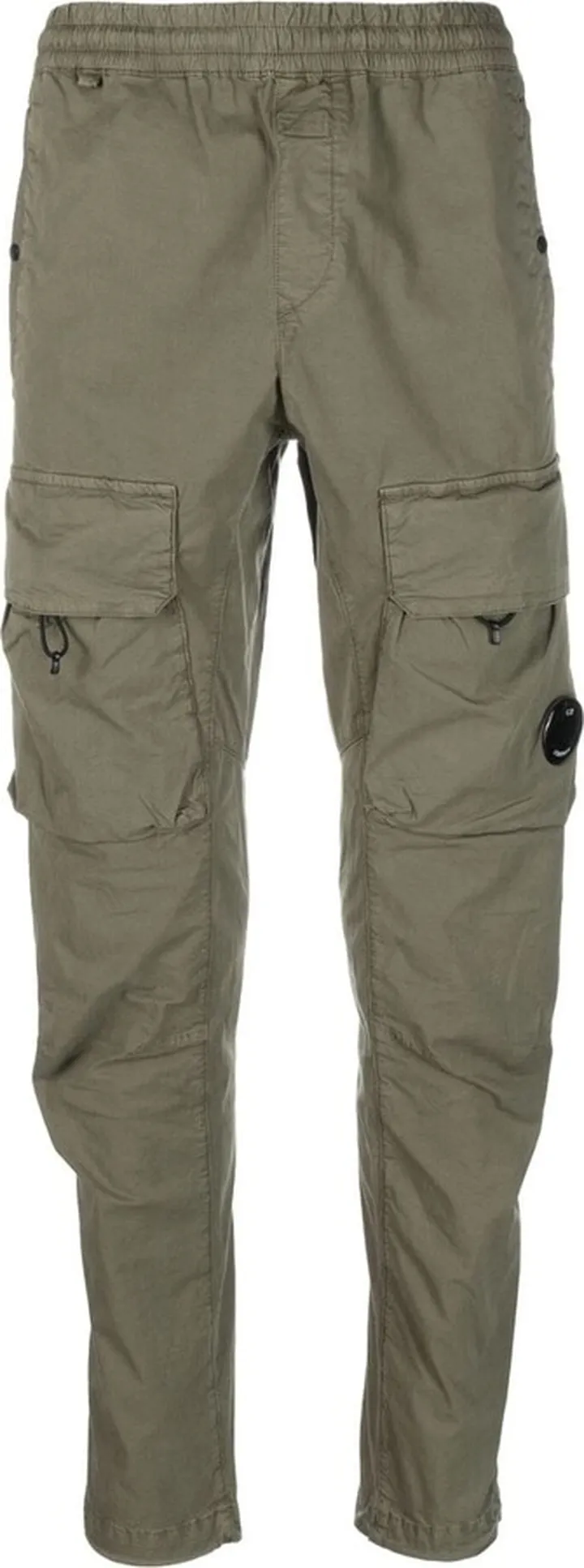Tapered Cotton Cargo Trousers