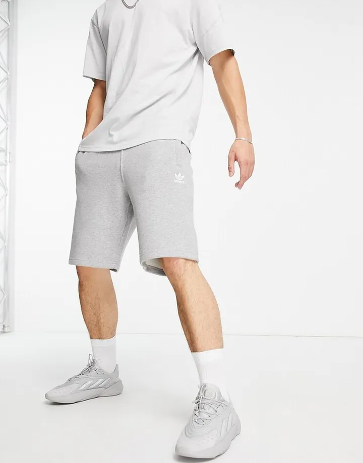 adidas Originals essentials 10 inch shorts in gray