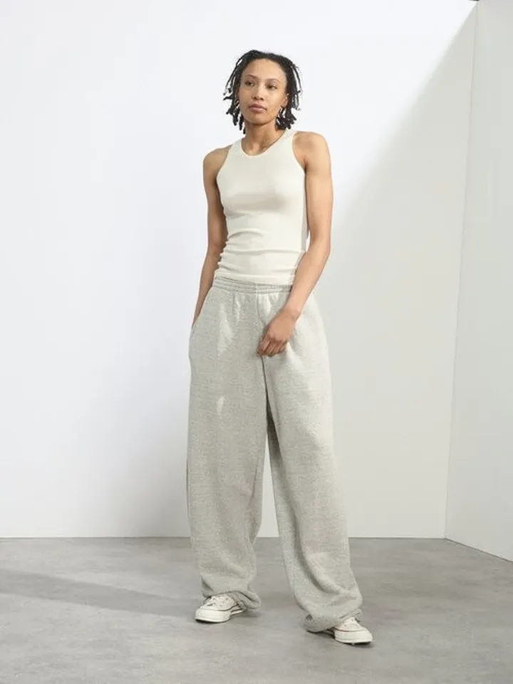 Elasticated-waist Nepped Jersey Track Pants