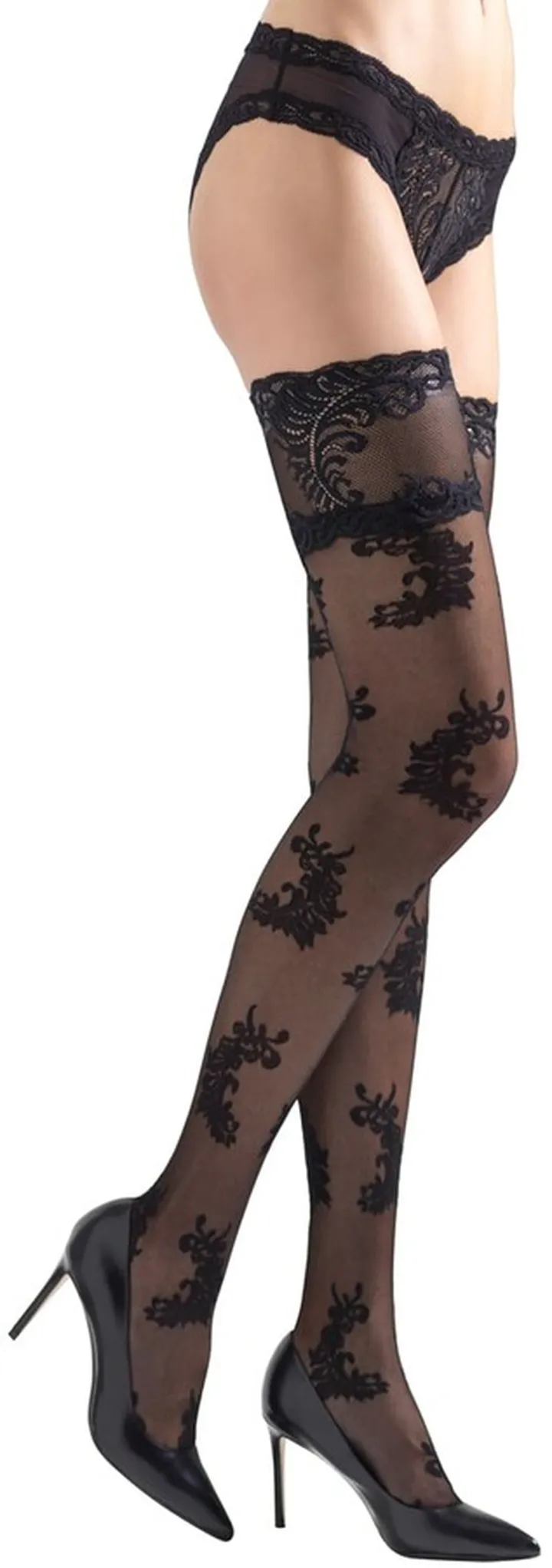 Feathers Stay-Up Thigh Highs