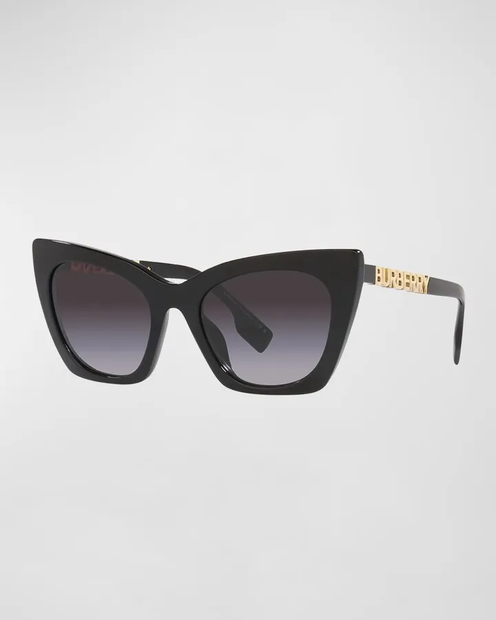 Logo Acetate & Plastic Cat-Eye Sunglasses